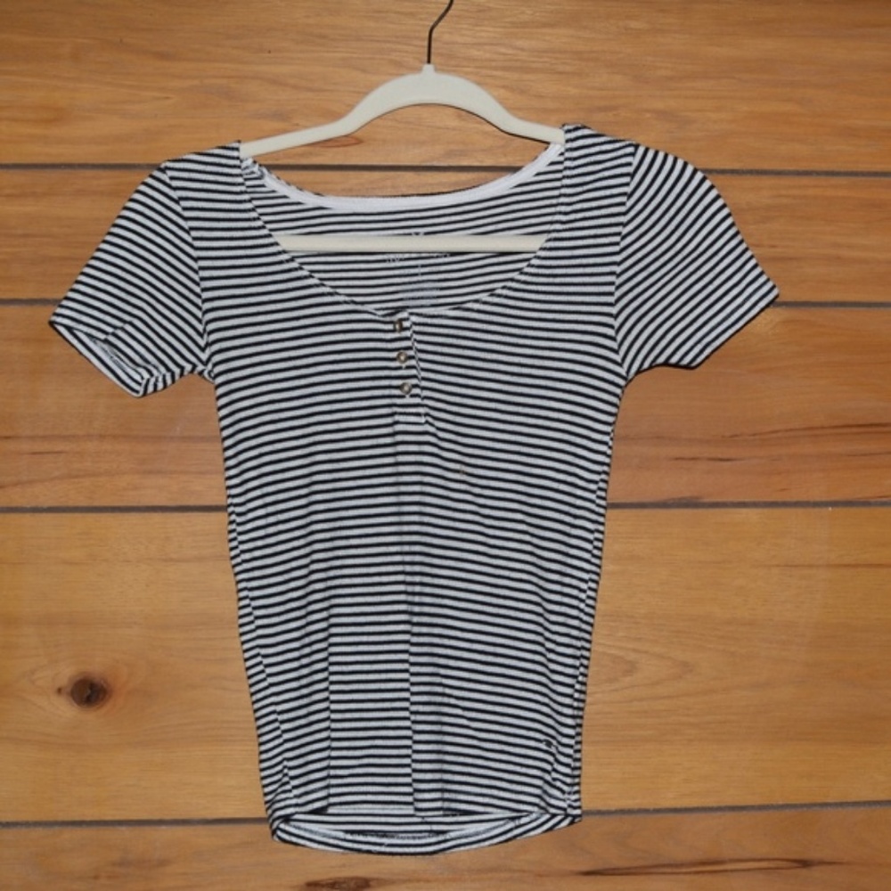 Trendy Striped American Eagle Shirt